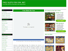 Tablet Screenshot of freeslotsforfun.net